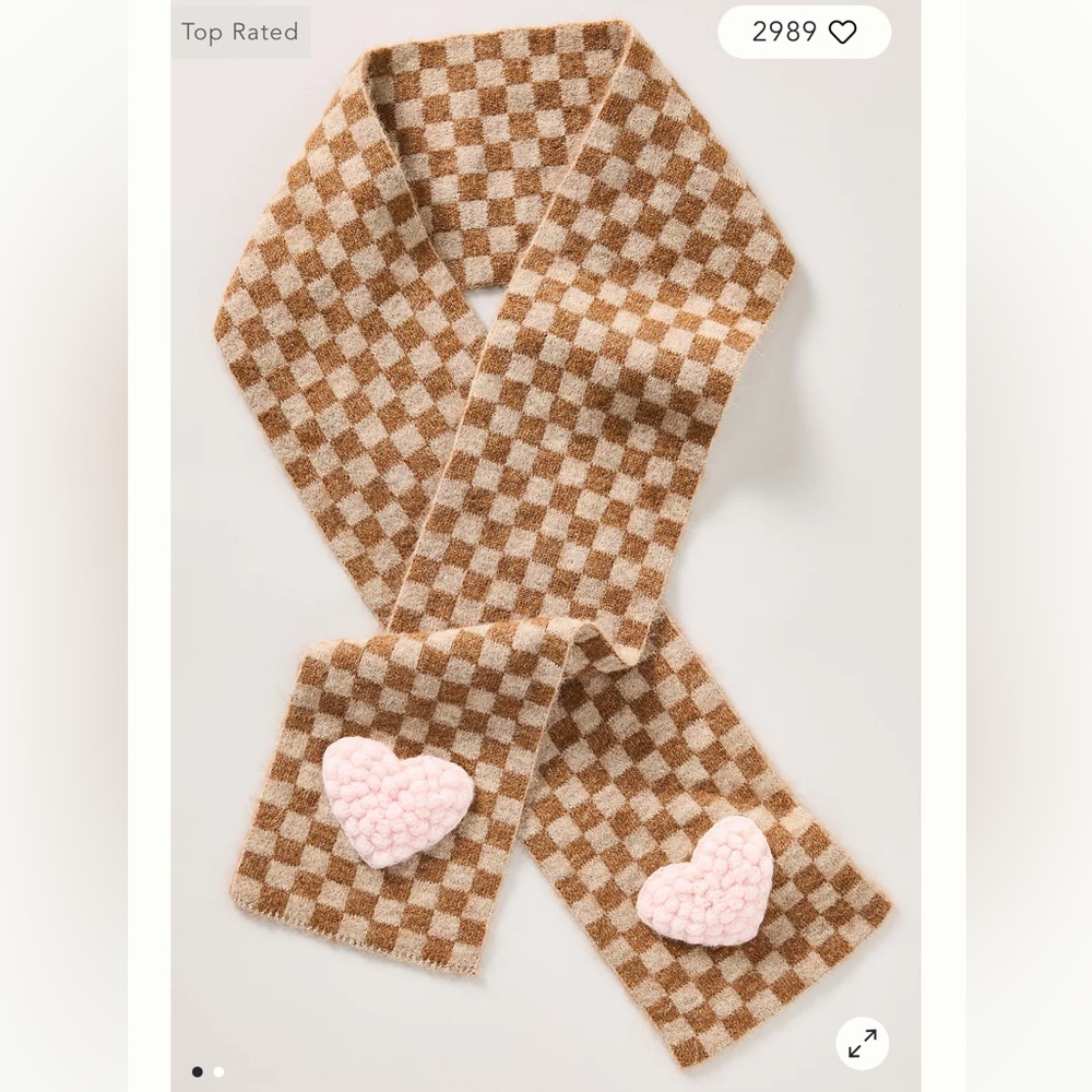 NWOT MAEVE HEART SCARF